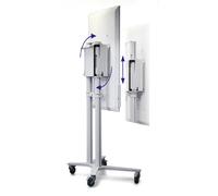 PeTa supporto con altezza regolabile per Samsung Flip WM55H/R + WM65R, bianco