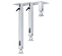 PeTa - supporto da soffitto standard con snodo sferico in acciaio, 10 cm
