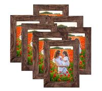 PETAFLOP Cornice 10 x 15 Cornice Marrone, Cornici in Legno MDF da Parete e da Tavolo, Adatte per l'uso in Casa, Ufficio