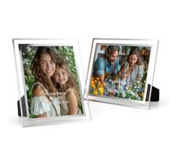 PETAFLOP Cornice15x20,Cornice Vetro 2 Pezzi, Portafoto da Tavolo