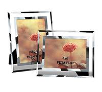 PETAFLOP Cornici Foto in Vetro 10x15cm, Set di 2