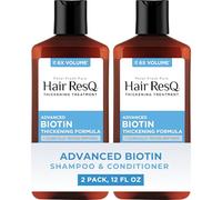 Petal Fresh Hair Resq Original Formula Shampoo biotina ispessente naturale e balsamo senza peso per dimagrire notevolmente i capelli, rinforza e dona volume, vegano e crudeltà 2 unite