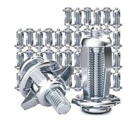 Petale espansione rivetto dadino, Bullone ad espansione con dado for rivetto a forma di vite a petalo M4 M5 M6 Argento 10/50 Pz(50PCS-M4)