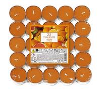 Petali Candles - Candele Tealight Profumati e Colorati agli Agrumi - 25 pezzi - Durata Fino a 4 ore di Combustione