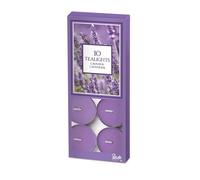 Petali Candles - Candele Tealight Profumati e Colorati alla Lavanda - 10 pezzi - Durata Fino a 4 ore di Combustione
