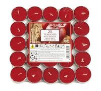 Petali Candles - Candele Tealight Profumati e Colorati alla Mela Speziata - 25 pezzi - Durata Fino a 4 ore di Combustione