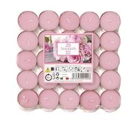 Petali Candles - Candele Tealight Profumati e Colorati alla Rosa - 25 pezzi - Durata Fino a 4 ore di Combustione