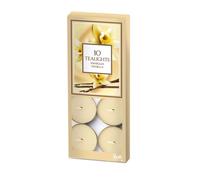 Petali Candles - Candele Tealight Profumati e Colorati alla Vaniglia - 10 pezzi - Durata Fino a 4 ore di Combustione