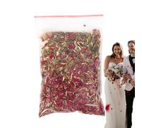Petali Di Fiori Per Matrimonio | Coriandoli Di Petali Di Fiori | 100g Forniture Naturali Decorazione Floreale per Artigianato Sapone da Bagno Feste Compleanni Proposta Matrimonio Festa Sposa