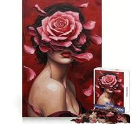 Petali di Passione - Puzzle da 1000 pezzi per adolescenti, rompicapo, gioco rilassante, taglio premium, regalo di Natale (38x26cm)