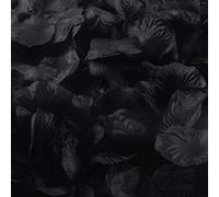 Petali di rosa artificiali in seta, 1000 pezzi, petaloidi, fiori artificiali, matrimoni, feste, festival, bomboniere, matrimoni, feste, Natale, addio al nubilato, vaso, decorazione, coriandoli, neri