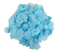 Petali di rosa in seta, 1000 pezzi, petali di fiori artificiali per decorazioni di nozze, decorazioni per proposte, coriandoli per feste e anniversari, decorazione romantica da tavolo (azzurro)