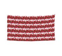 Petali di rosa rossa stampa festa all'aperto Banner decorazione design su un solo lato adatto per feste notturne giardini bar