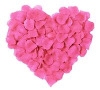 Petali rosa artificiali 1000 pezzi decorazione romantica per matrimonio e camera da letto - bellissimi petali rosa come regalo di compleanno per lui - fantastica decorazione di compleanno (pink)