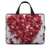 Petals Form - Custodia per computer portatile a forma di cuore, ultrasottile, impermeabile, da 13", con cinghia da polso