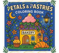 Petals & Pastries: A Cozy Coloring Book of Pastry Tales and Blooming Trails for Teens & Adults
