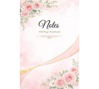 Petals & Prose: 100 Page Lined Notebook, Pink Floral Cover, 6x9 Journal for Note Taking and Journaling.