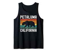 Petaluma California Retro Bear Vintage Sonoma County 707 Canotta