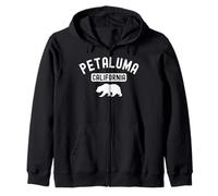 Petaluma California Retro Bear Vintage Sonoma County 707 Felpa con Cappuccio