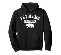 Petaluma California Retro Bear Vintage Sonoma County 707 Felpa con Cappuccio