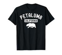 Petaluma California Retro Bear Vintage Sonoma County 707 Maglietta