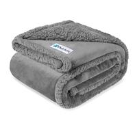 PetAmi Coperta impermeabile per cani di taglia media e grande, coperta per animali domestici, coperta per divano, in pile Sherpa, coperta per gatti, divano, letto, protezione per mobili, reversibile