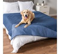 PetAmi Coperta impermeabile per cani di taglia XL, per divano e mobili, reversibile, antiscivolo, lavabile, 102 x 82 cm, blu