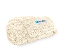 PetAmi Morbida coperta impermeabile in pile, per cani di piccola taglia e gatti, crema, 61 x 81 cm