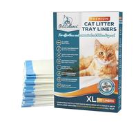 PetCellence 20 fodere per lettiera per gatti XL, resistenti ai graffi, con coulisse per vassoi extra larghi, 2 mm di spessore e resistenti, dimensioni 97 cm x 48 cm