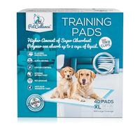 PetCellence Tappetini Igienici per Cani 60x90 cm - 40 pezzi PeTappetini Ultra Assorbenti per Cani con Etichette Adesive Antiscivolo - 6 Strati di Protezione - Ideale per l'addestramento dei Cuccioli