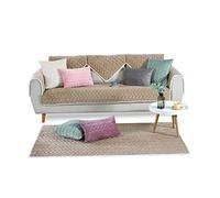 PETCUTE Copridivano angolare con penisola Copri Divano Antiscivolo Trapuntato Fodere copridivani Cachi 110X210cm