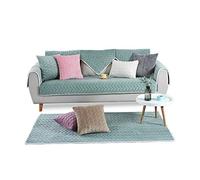 PETCUTE Copridivano angolare con penisola Copri Divano Antiscivolo Trapuntato Fodere copridivani Verde 90X160cm