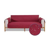 PETCUTE Copridivano Impermeabile Fodera per divani Trapuntato Copridivano Imbottito Protezioni per divani per Cani, Animali Domestici Vino Rosso 2 posti