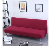 PETCUTE Copridivano letto senza braccioli elasticizzati copridivano senza braccioli 3 posti 2 posti Rosso