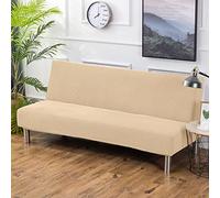 PETCUTE Copridivano letto senza braccioli elasticizzati copridivano senza braccioli 3 posti 2 posti Beige