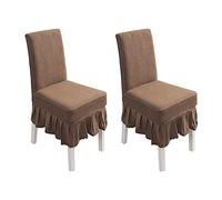 PETCUTE Coprisedia con Schienale Elasticizzato coprisedia Sala Pranzo Universale 2 Pezzi