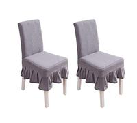 PETCUTE Coprisedia con Schienale Elasticizzato coprisedia Sala Pranzo Universale 2 Pezzi