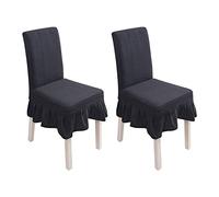 PETCUTE Coprisedia con Schienale Elasticizzato coprisedia Sala Pranzo Universale 2 Pezzi