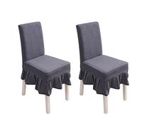 PETCUTE Coprisedia con Schienale Elasticizzato coprisedia Sala Pranzo Universale 2 Pezzi