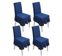 PETCUTE Coprisedia con Schienale Elasticizzato coprisedia Sala Pranzo Universale 4 Pezzi