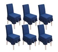 PETCUTE Coprisedia con Schienale Elasticizzato coprisedia Sala Pranzo Universale 6 Pezzi