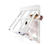 PETCUTE Patta per Cani, Porta per Cani con Serratura Magnetica, Tappi di Sicurezza,Porta per Animali Domestici,per lo Schermo/Porta Scorrevole, la Finestra e il Portico Esistenti,Facile da Installare