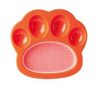PetDreamHouse PAW 2-IN-1 Mini Slow Feeder & Lick Pad, divertente e unico piatto a forma di zampe a forma di zampe con un pad intercambiabile per leccare le zampe.