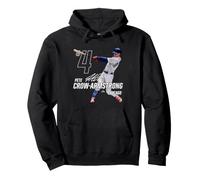 Pete Crow-Armstrong MLBPA Dynamic Pose Chicago Baseball Felpa con Cappuccio