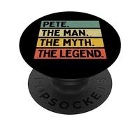 Pete L'uomo Il mito La leggenda Divertente Citazione Personalizzata PopSockets PopGrip Adesivo