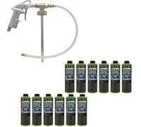 Petec 12x Pietre & Protezione Pavimento a Base D'Acqua Grigio Scuro 1L + Ubs-Pis