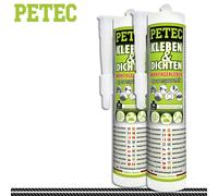 Petec 2x 290ml Attaccarecolla & Guarnizione Colla-Montaggio Trasparente Pkw