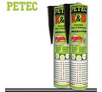 Petec 2X 310Ml K&D Colla E Massa Sigillante Nera Caravan Barca Metallo