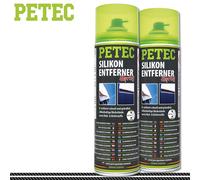 Petec 2x 500ml Silikonentferner-Spray Plastica Fett Olio Cura Metallo Auto Barca