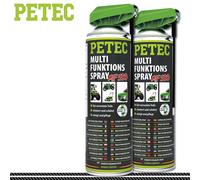 Petec 2x 500ml Spray Multifunzione Mf 500 Lubrificante Cuscinetto Giunti Metallo